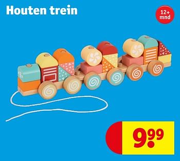 Promoties Houten trein - Huismerk - Kruidvat - Geldig van 02/04/2024 tot 07/04/2024 bij Kruidvat