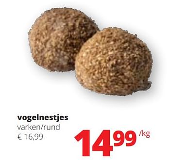 Promotions Vogelnestjes varken rund - Produit Maison - Spar Retail - Valide de 28/03/2024 à 10/04/2024 chez Spar (Colruytgroup)