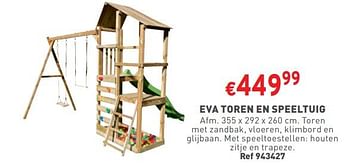 Promotions Eva toren en speeltuig - Produit maison - Trafic  - Valide de 03/04/2024 à 08/04/2024 chez Trafic