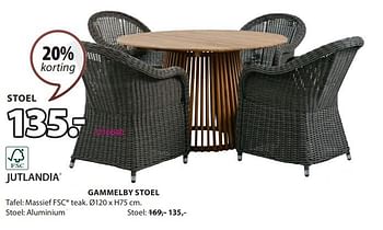 Promoties Gammelby stoel - Jutlandia - Geldig van 01/04/2024 tot 07/04/2024 bij Jysk