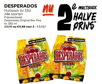 Promoties Desperados original bier fles - Desperados - Geldig van 03/04/2024 tot 09/04/2024 bij Jumbo