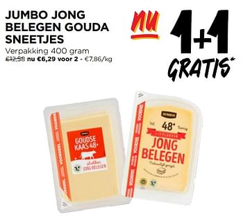 Promoties Jumbo jong belegen gouda sneetjes - Huismerk - Jumbo - Geldig van 03/04/2024 tot 09/04/2024 bij Jumbo