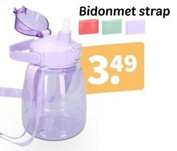 Promoties Bidonmet strap - Huismerk - Wibra - Geldig van 02/04/2024 tot 07/04/2024 bij Wibra