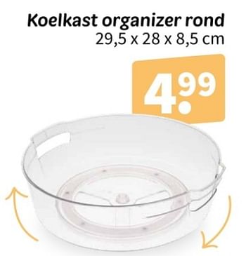 Promoties Koelkast organizer rond - Huismerk - Wibra - Geldig van 02/04/2024 tot 07/04/2024 bij Wibra