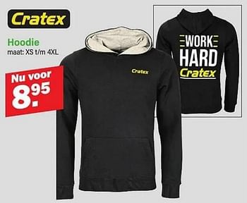 Promotions Hoodie - Cratex - Valide de 01/04/2024 à 20/04/2024 chez Van Cranenbroek