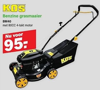 Promotions Kos benzine grasmaaier bm40 - Kos - Valide de 01/04/2024 à 20/04/2024 chez Van Cranenbroek