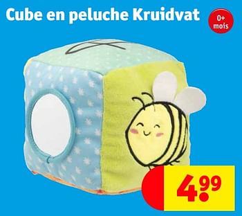 Promotions Cube en peluche kruidvat - Produit maison - Kruidvat - Valide de 02/04/2024 à 07/04/2024 chez Kruidvat