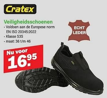 Promotions Veiligheidsschoenen - Cratex - Valide de 01/04/2024 à 20/04/2024 chez Van Cranenbroek