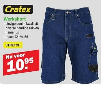 Promoties Werkshort - Cratex - Geldig van 01/04/2024 tot 20/04/2024 bij Van Cranenbroek