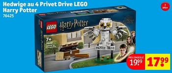 Promotions Hedwige au 4 privet drive lego harry potter - Lego - Valide de 02/04/2024 à 07/04/2024 chez Kruidvat