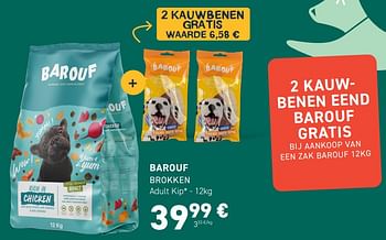 Promoties Barouf brokken adult kip - Barouf - Geldig van 03/04/2024 tot 14/04/2024 bij Tom&Co