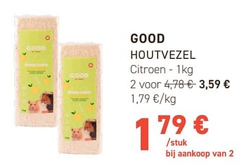 Promoties Good houtvezel citroen - Good - Geldig van 03/04/2024 tot 14/04/2024 bij Tom&Co