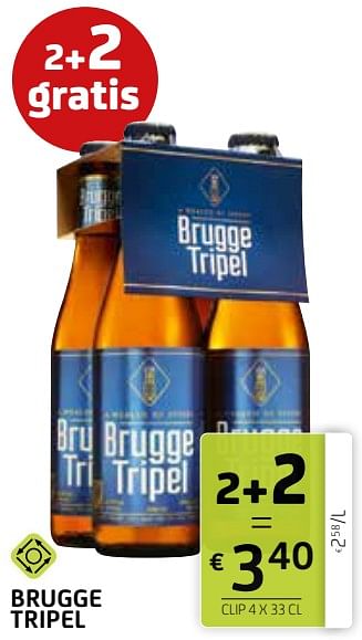 Promoties Brugge tripel - Brugge Tripel - Geldig van 29/03/2024 tot 11/04/2024 bij BelBev