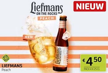 Promotions Liefmans peach - Liefmans - Valide de 29/03/2024 à 11/04/2024 chez BelBev