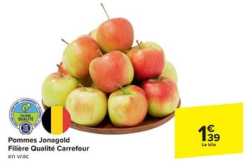 Promotions Pommes jonagold filière qualité carrefour - Produit maison - Carrefour  - Valide de 03/04/2024 à 09/04/2024 chez Carrefour