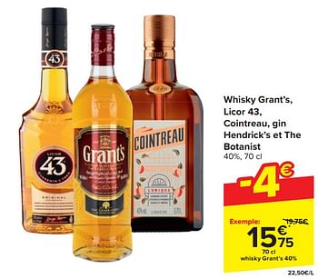Promotions Whisky grant’s - Grant's - Valide de 03/04/2024 à 09/04/2024 chez Carrefour