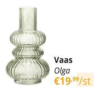 Promoties Vaas olga - Huismerk - Ygo - Geldig van 29/03/2024 tot 28/04/2024 bij Ygo