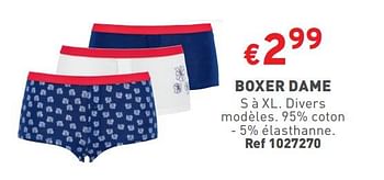 Promoties Boxer dame - Huismerk - Trafic  - Geldig van 03/04/2024 tot 08/04/2024 bij Trafic
