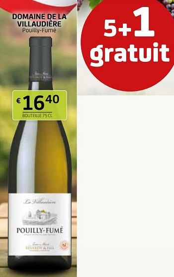 Promotions Domaine de la villaudière pouilly-fumé - Vins blancs - Valide de 29/03/2024 à 11/04/2024 chez BelBev