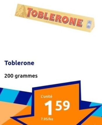 Promotions Toblerone - Toblerone - Valide de 03/04/2024 à 09/04/2024 chez Action