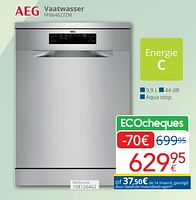 Promoties Aeg vaatwasser ffb64627zm - AEG - Geldig van 01/04/2024 tot 30/04/2024 bij Eldi