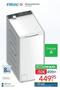 Friac wasautomaat wat0382a-Friac