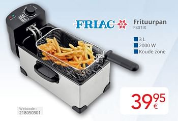 Promotions Friac frituurpan f301ix - Friac - Valide de 01/04/2024 à 30/04/2024 chez Eldi