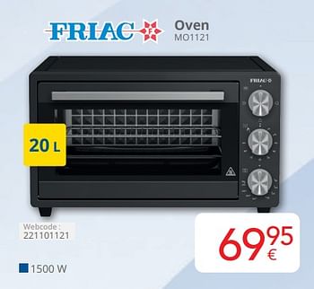 Promotions Friac oven mo1121 - Friac - Valide de 01/04/2024 à 30/04/2024 chez Eldi