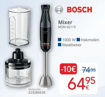 Promoties Bosch mixer msm 66110 - Bosch - Geldig van 01/04/2024 tot 30/04/2024 bij Eldi