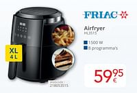 Friac airfryer hl3515-Friac