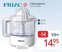 Friac citruspers cip1030 wh-Friac