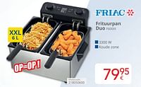 Friac frituurpan duo f600ix-Friac