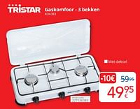 Tristar gaskomfoor 3 bekken ko6383-Tristar