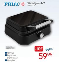 Friac wafelijzer 4x7 wm 7001-Friac