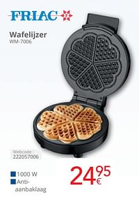 Friac wafelijzer wm 7006-Friac