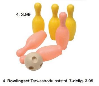 Promoties Bowlingset 7 delig - Huismerk - Zeeman  - Geldig van 30/03/2024 tot 12/04/2024 bij Zeeman