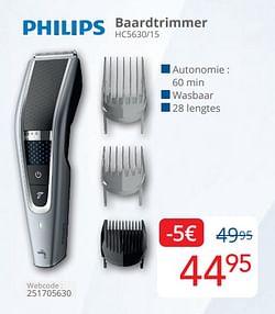 Philips baardtrimmer hc5630 15