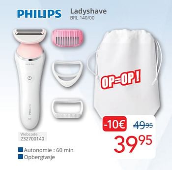 Promotions Philips ladyshave brl 140 00 - Philips - Valide de 01/04/2024 à 30/04/2024 chez Eldi