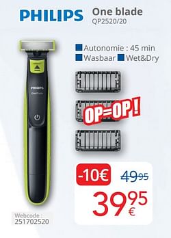 Philips one blade qp2520 20