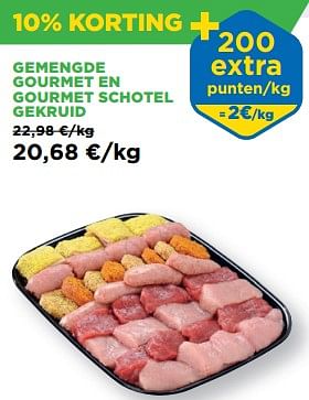 Promoties Gemengde gourmet en gourmet schotel gekruid - Huismerk - Renmans - Geldig van 05/04/2024 tot 11/04/2024 bij Renmans