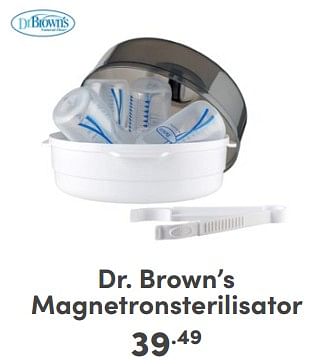 Promoties Dr. brown`s magnetronsterilisator - DrBrown's - Geldig van 06/04/2024 tot 13/04/2024 bij Baby & Tiener Megastore