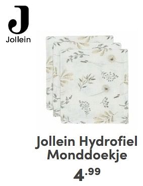 Promoties Jollein hydrofiel monddoekje - Jollein - Geldig van 06/04/2024 tot 13/04/2024 bij Baby & Tiener Megastore