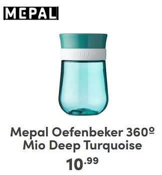 Promoties Mepal oefenbeker 360º mio deep turquoise - Mepal - Geldig van 06/04/2024 tot 13/04/2024 bij Baby & Tiener Megastore