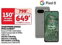 Promoties Smartphone google pixel 8 128go - Google - Geldig van 03/04/2024 tot 16/04/2024 bij Auchan