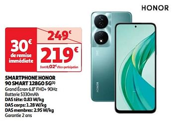 Promoties Smartphone honor 90 smart 128go 5g - Honor - Geldig van 03/04/2024 tot 16/04/2024 bij Auchan