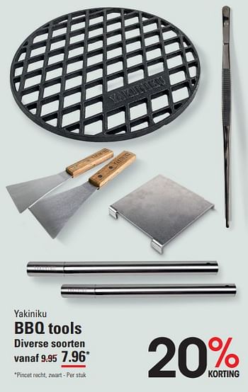 Promotions Bbq tools - Yakiniku - Valide de 04/04/2024 à 22/04/2024 chez Sligro