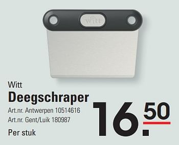Promoties Deegschraper - Witt - Geldig van 04/04/2024 tot 22/04/2024 bij Sligro