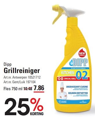 Promotions Grillreiniger - Dipp - Valide de 04/04/2024 à 22/04/2024 chez Sligro