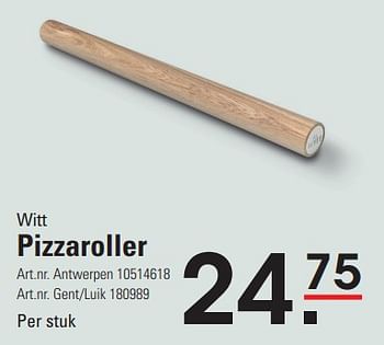 Promoties Pizzaroller - Witt - Geldig van 04/04/2024 tot 22/04/2024 bij Sligro