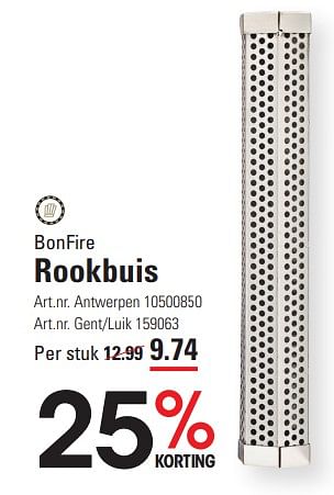 Promotions Rookbuis - Bonfire - Valide de 04/04/2024 à 22/04/2024 chez Sligro